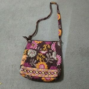 Floral quilted crossbody purse